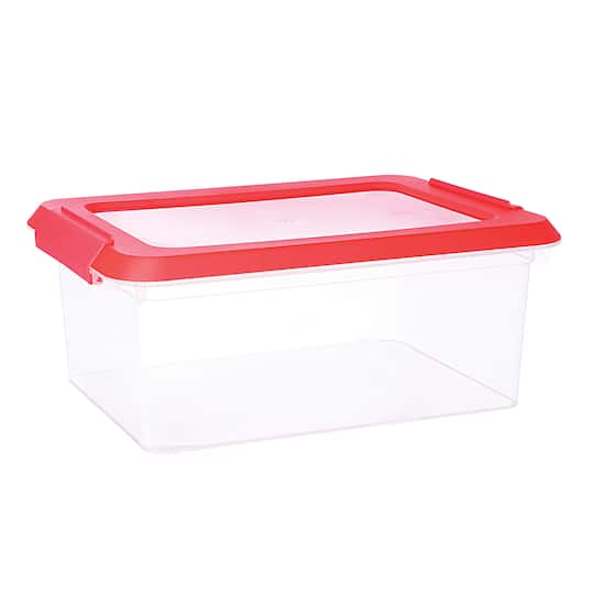 6 Packs: 4 ct. (24 total) 14.5qt. Storage Bins with Lids by Simply Tidy™